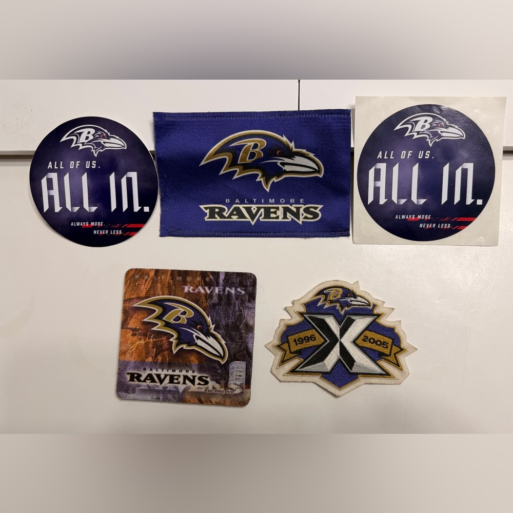 Rave Ravens Logo Patch sports- Purple and Black
